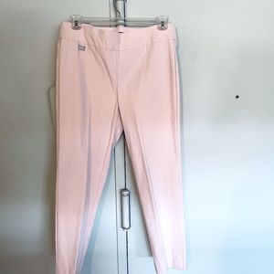 Premise Studio Cropped Ankle Pants, Light Peach, Size XL